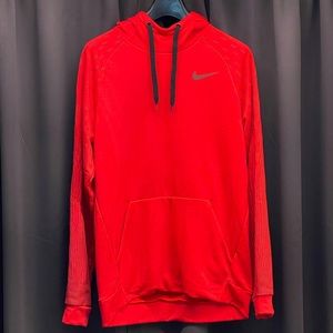 Red Nike hoodies